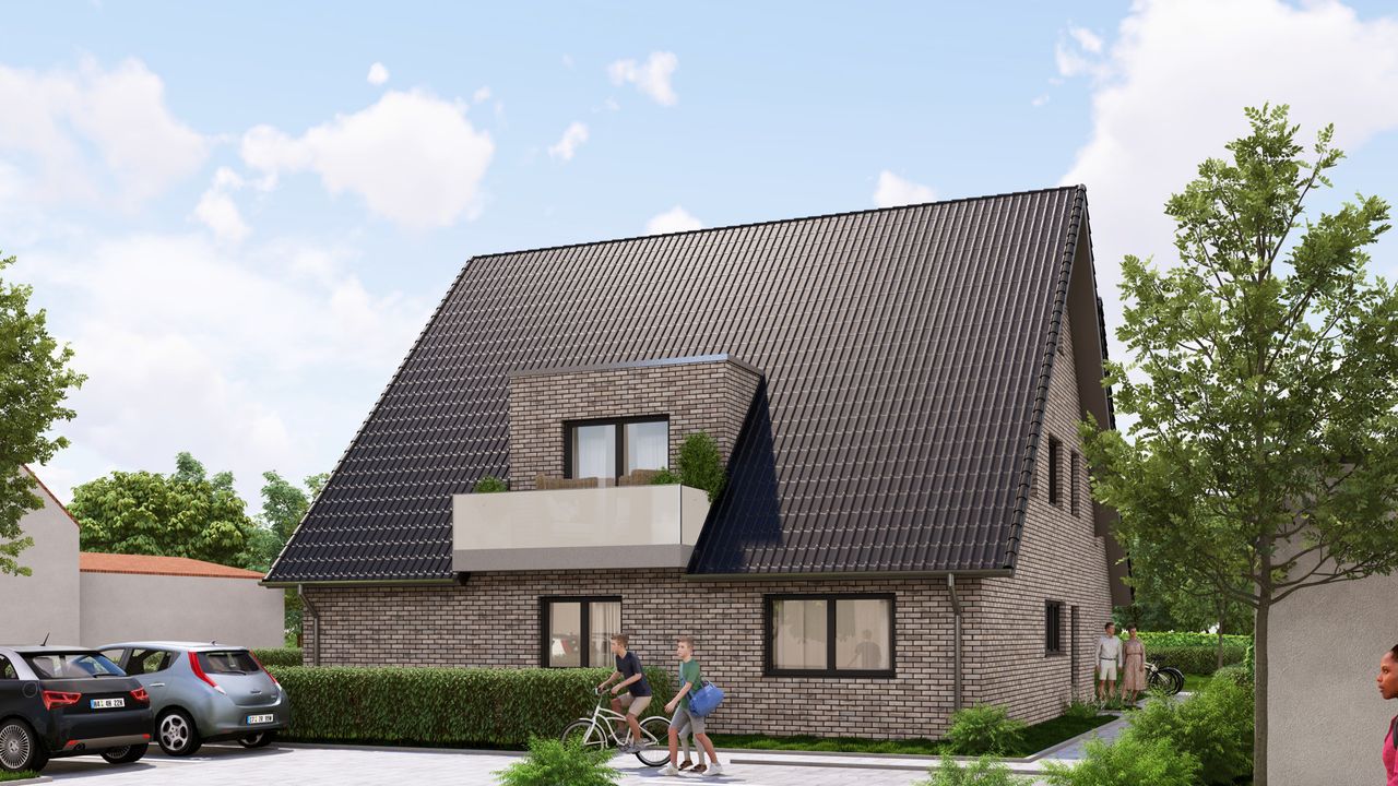 Moderne Architektur – innovative Haustechnik – Doppelhaus mit 4 Einheiten in Nordwalde